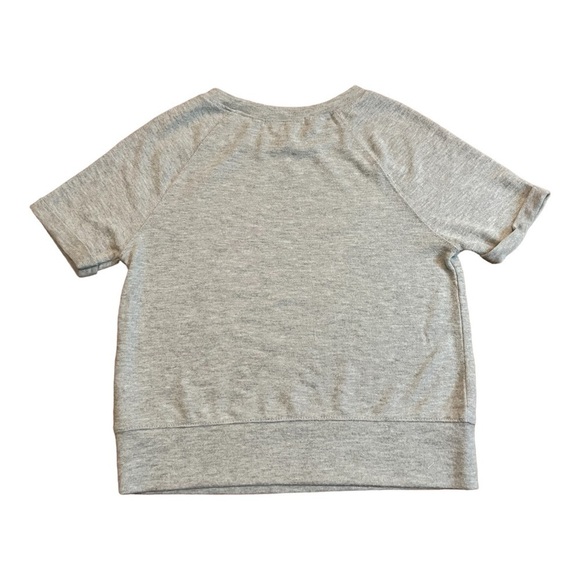 Melrose and market short sleeve grey soft woven sweater size M - Picture 2 of 2